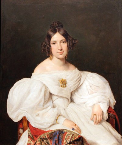 Portrait de Louise Mayer (née Feldmüller) - Ferdinand Georg Waldmuller